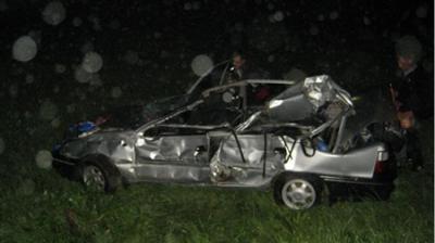 На рязанским участке М5 большегруз протаранил Daewoo Nexia