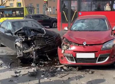В ДТП в центре Рязани пострадали водители