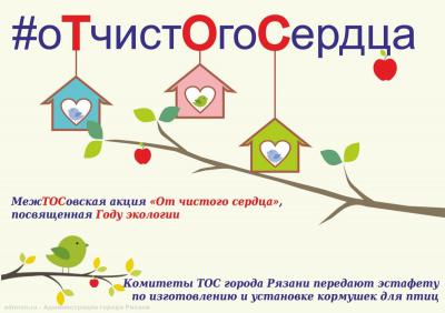 Рязанские комитеты ТОС изготовят кормушки в рамках акции поддержки зимующих птиц