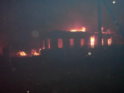 В Шиловском районе жилой кирпичный дом сгорел полностью