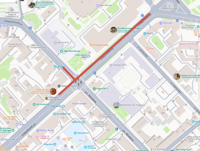 На улице Соборной в Рязани ограничат движение транспорта