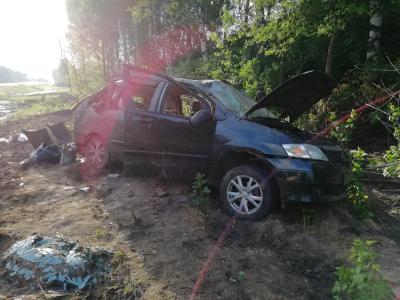 В Шиловском районе Mazda опрокинулась в кювет, пострадали четыре человека