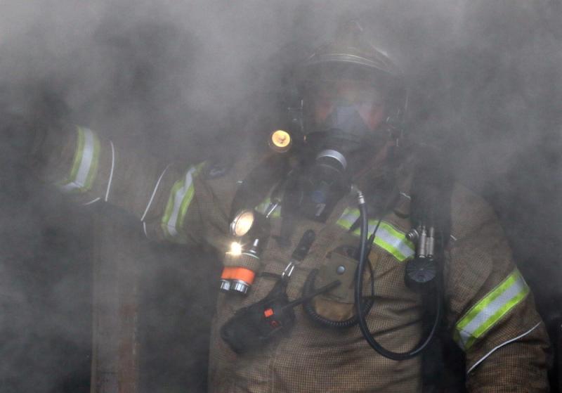 На пожаре в Сапожковском округе пострадал человек