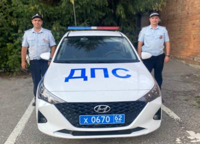 Рязанские гаишники оказали первую помощь женщине, получившей травмы в ДТП