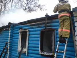 В сараевском селе на пожаре пострадал человек