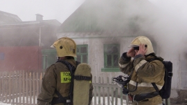 В Шилово огонь спалил кухню в жилом доме