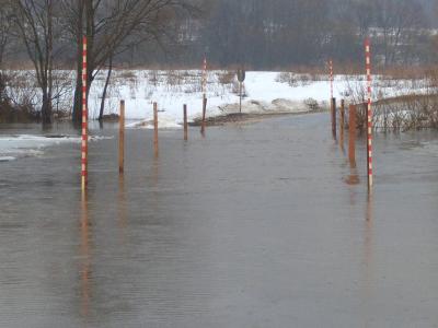 В Сапожковском районе три моста ушли под воду