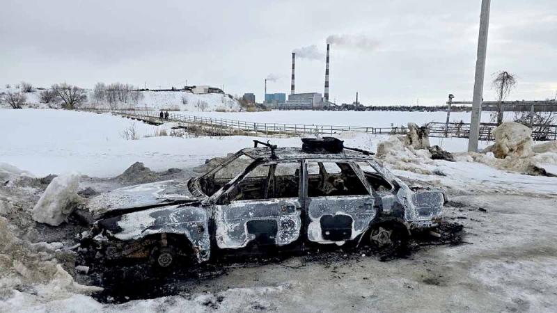 В Новомичуринске у рыбака сгорел автомобиль