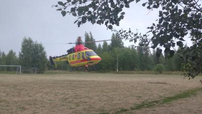 Вертолёт санавиации доставил в Рязань трёхлетнего малыша