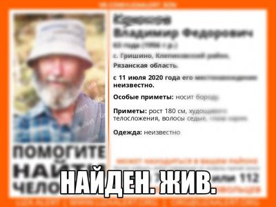 Пропавший в Клепиковском районе пенсионер найден живым