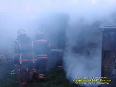 В Рязани и Касимовском районе продолжают гореть бани