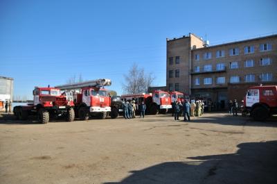 В Рязани прошёл смотр пожарной техники