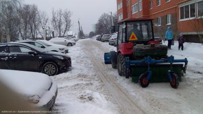 В Рязани проверяют качество уборки дворов от снега