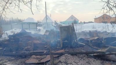 В Спасском районе сгорел жилой дом
