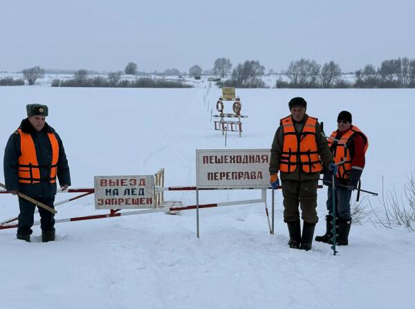 В Шиловском районе закрыли ледовую пешеходную переправу