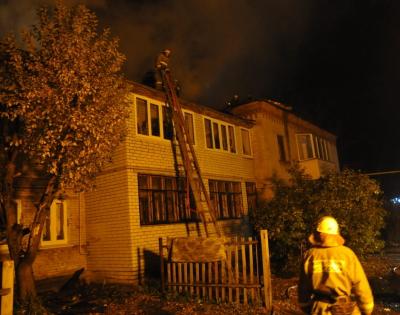В жилом доме на улице Гоголя Рязани произошёл крупный пожар