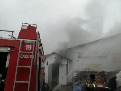 В Сасово произошло возгорание в павильоне на рынке