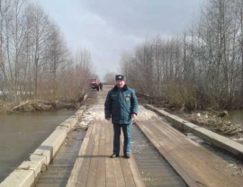 В Сапожковском районе «всплыл» мост