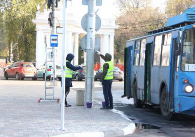 В Рязани начали монтировать новую контактную сеть троллейбусов