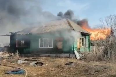 В Михайловском районе сгорели два дачных дома
