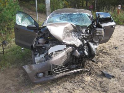 В массовой аварии под Рязанью погиб один из водителей