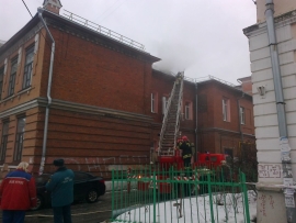Пожар в здании юрфака РГУ ликвидирован