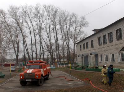 В Ухоловском реабилитационном центре состоялась тренировка по эвакуации людей