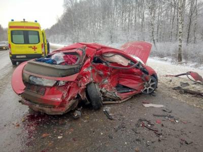В Шиловском районе погиб пассажир Honda Civic, которая протаранила «Волгу»