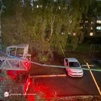 В Рязани на улице Энгельса пожарная машина повредила газовую трубу