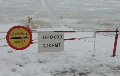 На реке Оке в Шиловском районе закрыли ледовую переправу