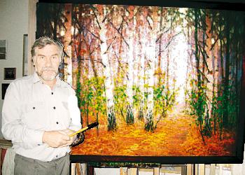 У известного рязанского живописца открылась персональная выставка в Липецке