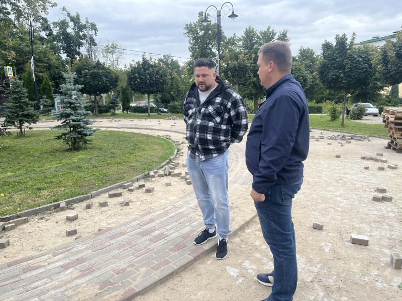 Новослободский сквер в Рязани начали благоустраивать