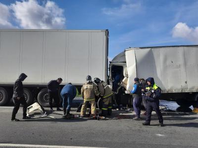 Под Михайловом погиб водитель грузовика, врезавшийся в фуру
