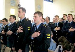 Первокурсников Сасовского лётного училища посвятили в курсанты