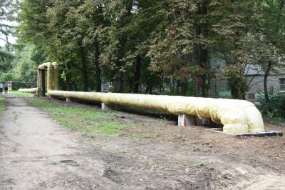 Теплотрассу на улице Гагарина в Рязани чинят с опережением сроков