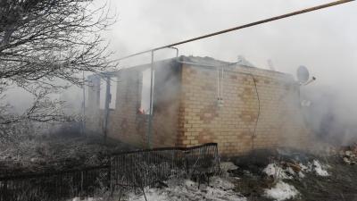 В Кораблинском районе сгорел двухквартирный дом