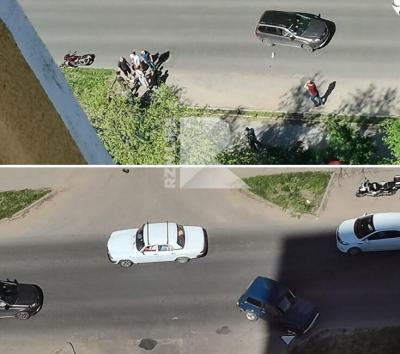 На улице Полевой в Рязани «Нива» сбила мотоциклиста