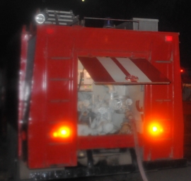 На трассе под Рязанью сгорел микроавтобус