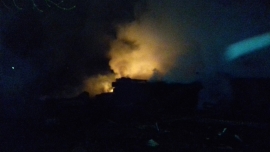 В Старожиловском районе сгорело восемь строений и два мотоцикла