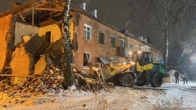 На месте взрыва жилого дома в Рязани начался разбор завалов