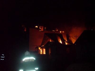 Крупный пожар произошёл в населённом пункте Семчино Рязани