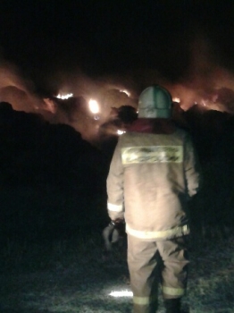 В Сараевском районе сгорел амбар