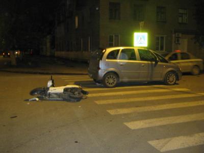 Рязанский студент на скутере попал в ДТП