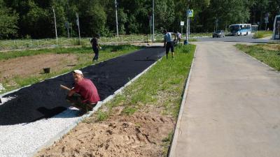 В Рязани продолжают благоустраивать два общественных пространства