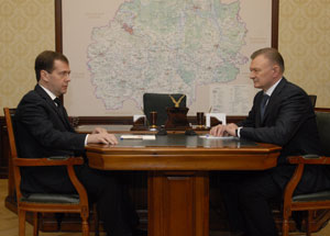 Олег Ковалёв доложил президенту РФ о достигнутых в текущем году показателях