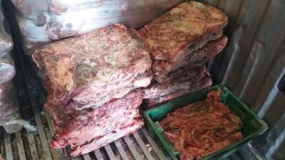 Старожиловское предприятие хранило 2,5 тонны непонятного мяса