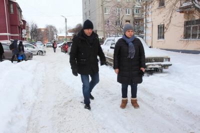 Елена Сорокина проверила, как в Рязани чистят снег
