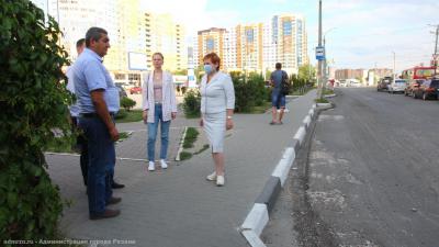 Елена Сорокина осмотрела дороги Рязани, где идёт ремонт картами