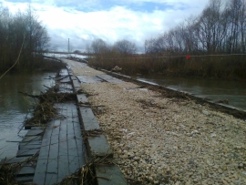 В Путятинском и Сапожковском районах «всплыли» мосты