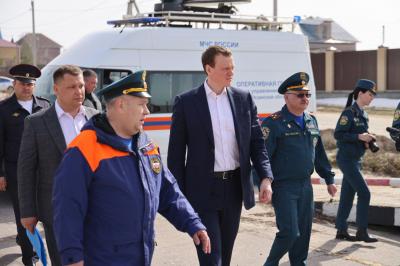 Губернатор Павел Малков проверил обстановку на затопленных территориях под Рязанью